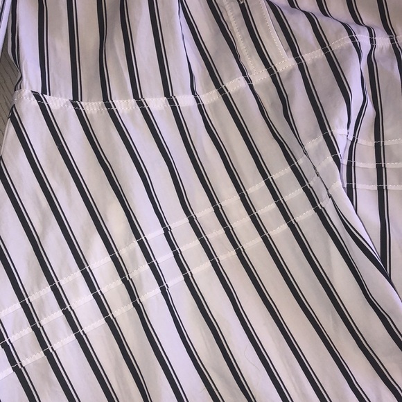 Derek Lam Long-Sleeve Striped Cotton Shirt Dress Size 6 - Picture 6 of 12